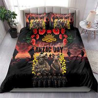 Australia ANZAC Day Bedding Set Kangaroo and Koala Soldier - Forever in My Thoughts LT03 - Polynesian Pride