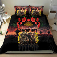 Australia ANZAC Day Bedding Set Kangaroo and Koala Soldier - Forever in My Thoughts LT03 - Polynesian Pride