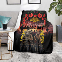 Australia ANZAC Day Blanket Kangaroo and Koala Soldier - Forever in My Thoughts LT03 - Polynesian Pride