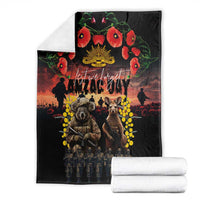 Australia ANZAC Day Blanket Kangaroo and Koala Soldier - Forever in My Thoughts LT03 - Polynesian Pride