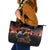 New Zealand ANZAC Day Leather Tote Bag Tui Bird and Kiwi Bird Soldier - Forever in My Thoughts