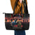 New Zealand ANZAC Day Leather Tote Bag Tui Bird and Kiwi Bird Soldier - Forever in My Thoughts