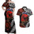 Australia and New Zealand ANZAC Day Couples Matching Off Shoulder Maxi Dress and Hawaiian Shirt Aboriginal and Maori Art Pattern - Gallipoli Lest We Forget