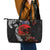 Australia and New Zealand ANZAC Day Leather Tote Bag Aboriginal and Maori Art Pattern - Gallipoli Lest We Forget