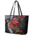 Australia and New Zealand ANZAC Day Leather Tote Bag Aboriginal and Maori Art Pattern - Gallipoli Lest We Forget