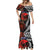 Australia and New Zealand ANZAC Day Mermaid Dress Aboriginal and Maori Art Pattern - Gallipoli Lest We Forget