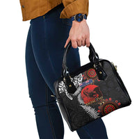 Australia and New Zealand ANZAC Day Shoulder Handbag Aboriginal and Maori Art Pattern - Gallipoli Lest We Forget LT03 - Polynesian Pride
