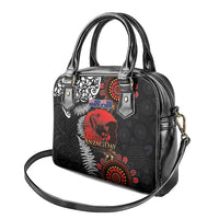 Australia and New Zealand ANZAC Day Shoulder Handbag Aboriginal and Maori Art Pattern - Gallipoli Lest We Forget LT03 - Polynesian Pride