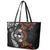 Australia and New Zealand Together Leather Tote Bag Aboriginal and Maori Art Tattoo