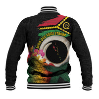 Vanuatu Selebretem 44th Indipendens Dei Baseball Jacket Sand Drawing Turtle Melanesian Vibes LT03 - Polynesian Pride