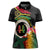 Vanuatu Selebretem 44th Indipendens Dei Women Polo Shirt Sand Drawing Turtle Melanesian Vibes