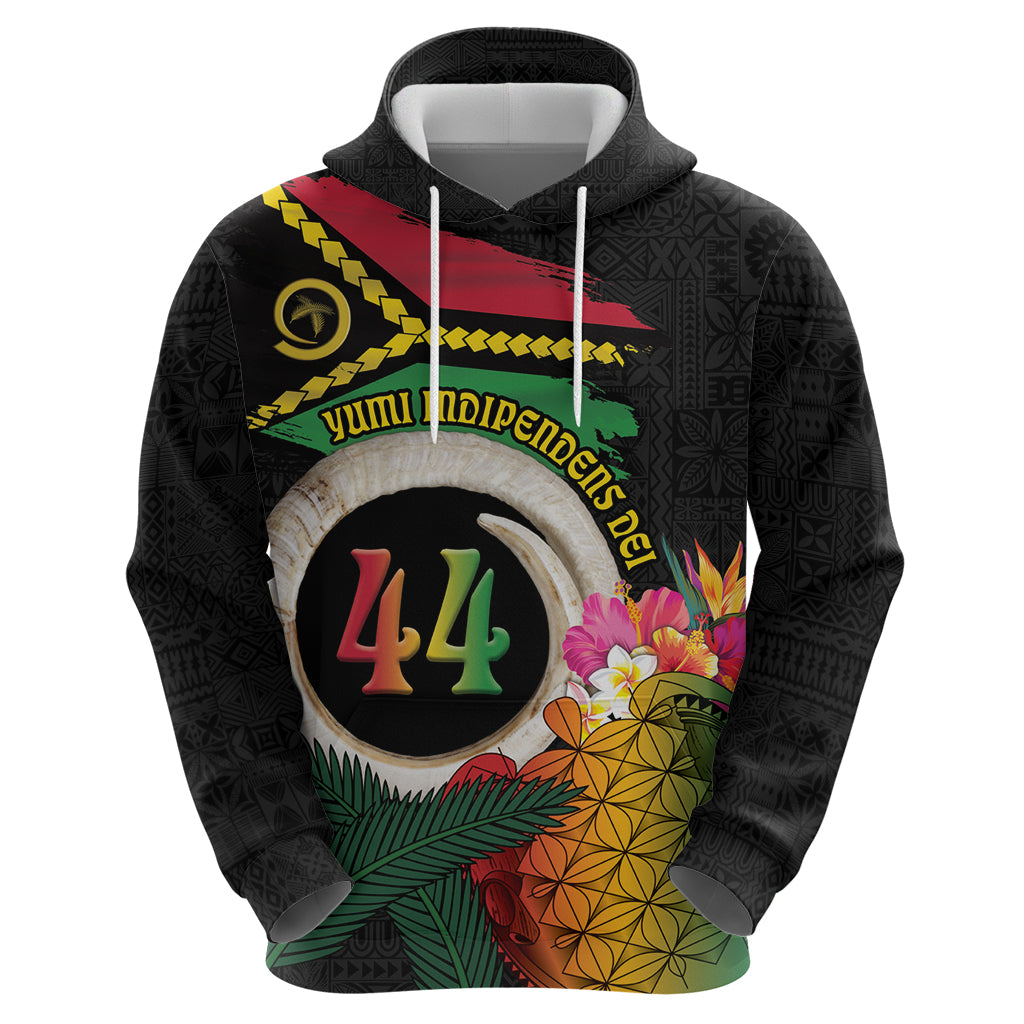 Vanuatu Selebretem 44th Indipendens Dei Zip Hoodie Sand Drawing Turtle Melanesian Vibes LT03 - Polynesian Pride