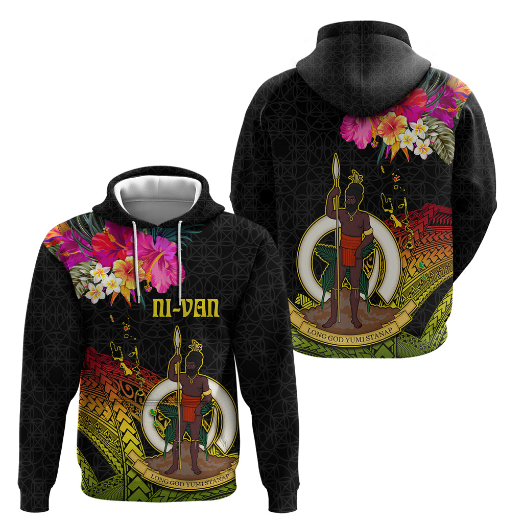 Vanuatu Ni-Van Hoodie Coat of Arms Sand Drawing LT03 - Polynesian Pride