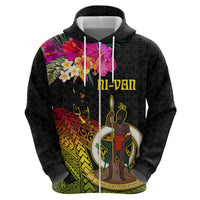 Vanuatu Ni-Van Hoodie Coat of Arms Sand Drawing LT03 - Polynesian Pride