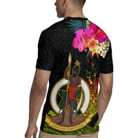 Vanuatu Ni-Van Rugby Jersey Coat of Arms Sand Drawing LT03 - Polynesian Pride