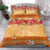 Hawaii Hibiscus Bedding Set Turtles and Tribal Motifs Vintage Floral Style