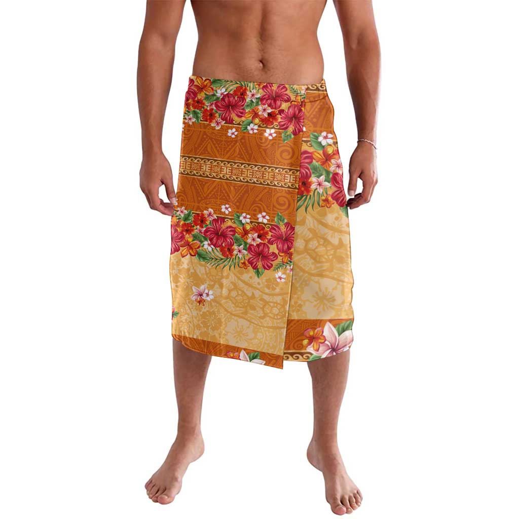 Hawaii Hibiscus Lavalava Turtles and Tribal Motifs Vintage Floral Style