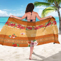 Hawaii Hibiscus Sarong Turtles and Tribal Motifs Vintage Floral Style LT03 - Polynesian Pride