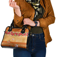 Hawaii Hibiscus Shoulder Handbag Turtles and Tribal Motifs Vintage Floral Style LT03 - Polynesian Pride