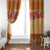 Hawaii Hibiscus Window Curtain Turtles and Tribal Motifs Vintage Floral Style