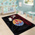 French Polynesia Tiare Day Area Rug Seal and Polynesian Pattern