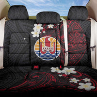French Polynesia Tiare Day Back Car Seat Cover Seal and Polynesian Pattern LT03 One Size Black - Polynesian Pride