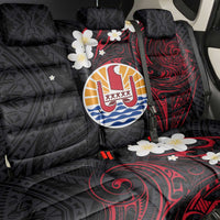 French Polynesia Tiare Day Back Car Seat Cover Seal and Polynesian Pattern LT03 - Polynesian Pride