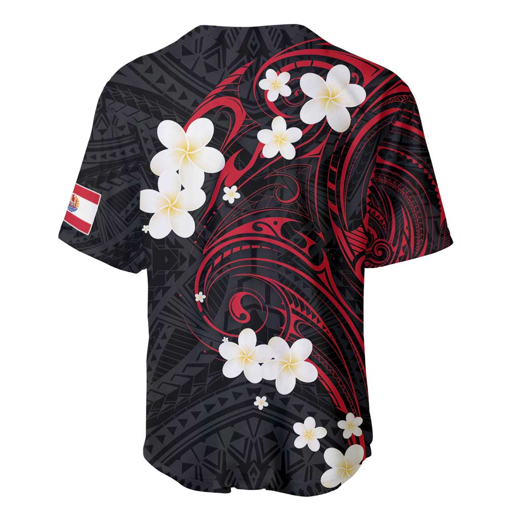 French Polynesia Tiare Day Baseball Jersey Seal and Polynesian Pattern LT03 - Polynesian Pride