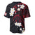 French Polynesia Tiare Day Baseball Jersey Seal and Polynesian Pattern