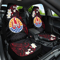 French Polynesia Tiare Day Car Seat Cover Seal and Polynesian Pattern LT03 One Size Black - Polynesian Pride