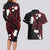 French Polynesia Tiare Day Couples Matching Long Sleeve Bodycon Dress and Hawaiian Shirt Seal and Polynesian Pattern