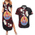 French Polynesia Tiare Day Couples Matching Summer Maxi Dress and Hawaiian Shirt Seal and Polynesian Pattern