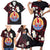 French Polynesia Tiare Day Family Matching Short Sleeve Bodycon Dress and Hawaiian Shirt Seal and Polynesian Pattern