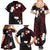 French Polynesia Tiare Day Family Matching Summer Maxi Dress and Hawaiian Shirt Seal and Polynesian Pattern