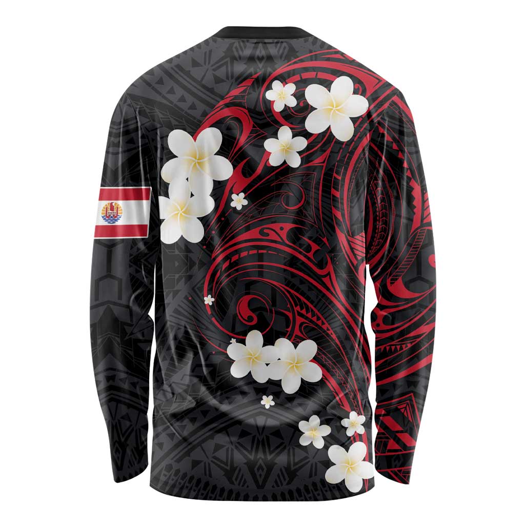 French Polynesia Tiare Day Long Sleeve Shirt Seal and Polynesian Pattern LT03 - Polynesian Pride