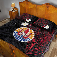French Polynesia Tiare Day Quilt Bed Set Seal and Polynesian Pattern LT03 - Polynesian Pride