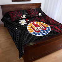 French Polynesia Tiare Day Quilt Bed Set Seal and Polynesian Pattern LT03 - Polynesian Pride