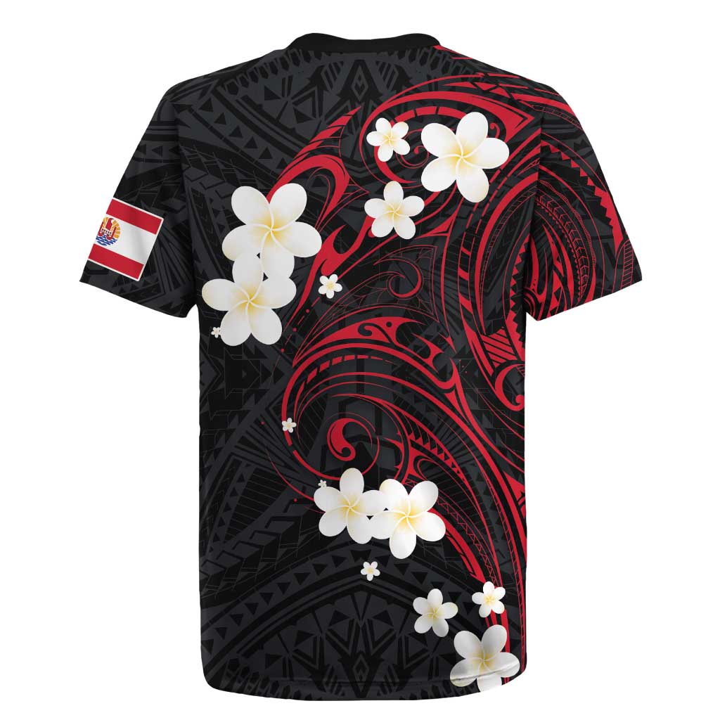French Polynesia Tiare Day Rugby Jersey Seal and Polynesian Pattern LT03 - Polynesian Pride
