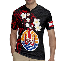 French Polynesia Tiare Day Rugby Jersey Seal and Polynesian Pattern LT03 - Polynesian Pride