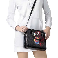 French Polynesia Tiare Day Shoulder Handbag Seal and Polynesian Pattern LT03 - Polynesian Pride