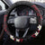 French Polynesia Tiare Day Steering Wheel Cover Seal and Polynesian Pattern