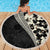 Bula Hibiscus Festival Beach Blanket Tapa Pattern Half Style