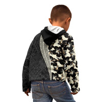 Bula Hibiscus Festival Kid Hoodie Tapa Pattern Half Style LT03 - Polynesian Pride