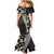 Bula Hibiscus Festival Mermaid Dress Tapa Pattern Half Style