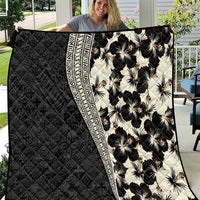 Bula Hibiscus Festival Quilt Tapa Pattern Half Style LT03 Beige - Polynesian Pride