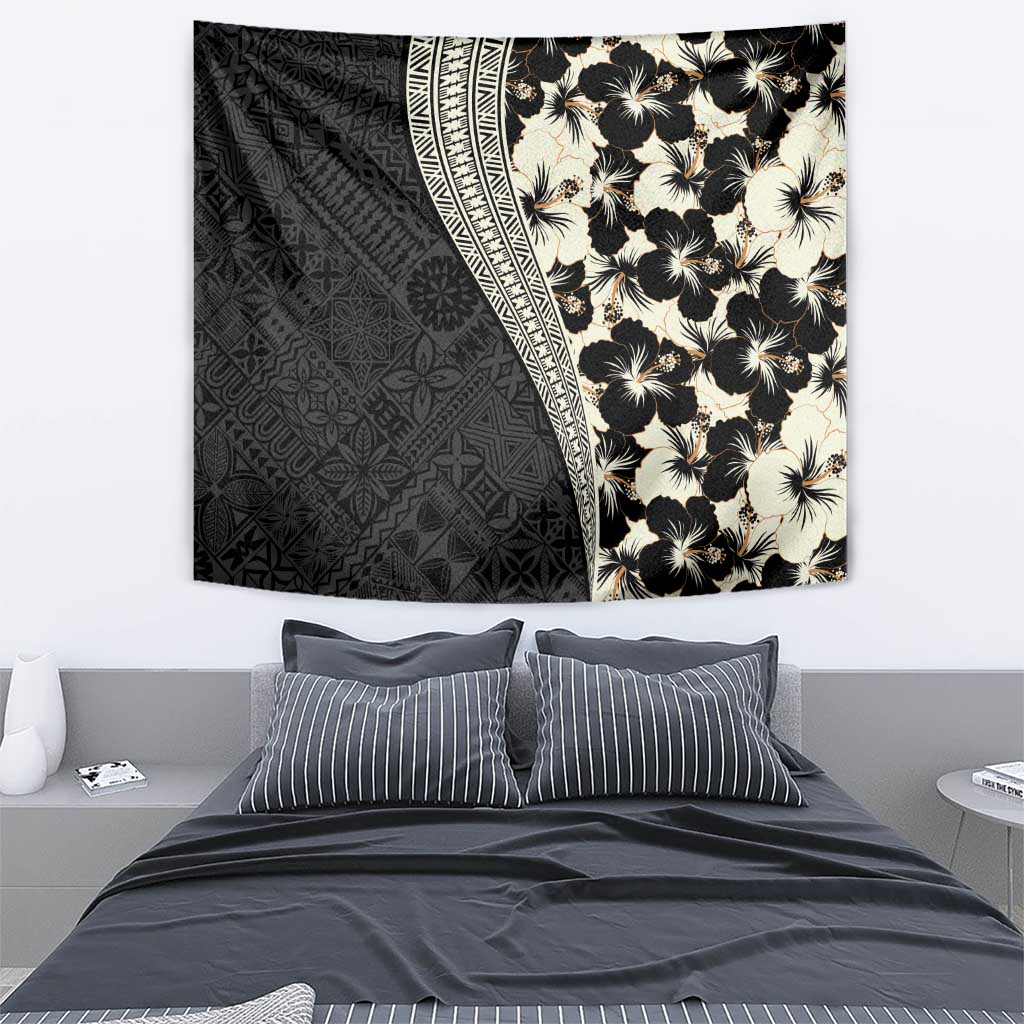 Bula Hibiscus Festival Tapestry Tapa Pattern Half Style LT03 - Polynesian Pride