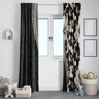 Bula Hibiscus Festival Window Curtain Tapa Pattern Half Style LT03 - Polynesian Pride