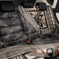 Bula Hibiscus Festival Back Car Seat Cover Fijian Masi Pattern Half Style LT03 - Polynesian Pride