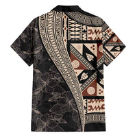 Bula Hibiscus Festival Hawaiian Shirt Fijian Masi Pattern Half Style LT03 - Polynesian Pride