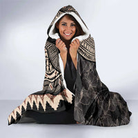 Bula Hibiscus Festival Hooded Blanket Fijian Masi Pattern Half Style LT03 - Polynesian Pride